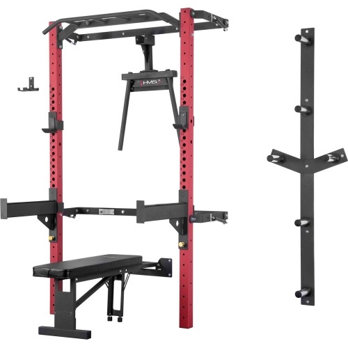 KLT22 WIELOFUNKCYJNY SKŁADANY POWER RACK CZERWONY HMS