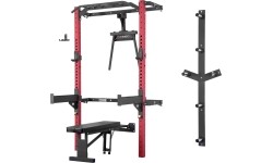 KLT22 WIELOFUNKCYJNY SKŁADANY POWER RACK CZERWONY HMS