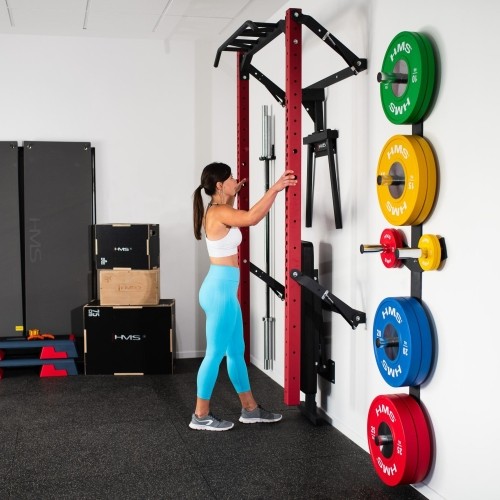 KLT22 WIELOFUNKCYJNY SKŁADANY POWER RACK CZERWONY HMS