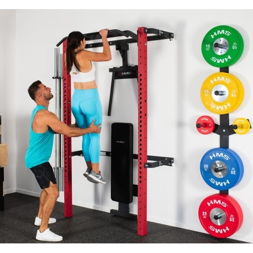 KLT22 WIELOFUNKCYJNY SKŁADANY POWER RACK CZERWONY HMS