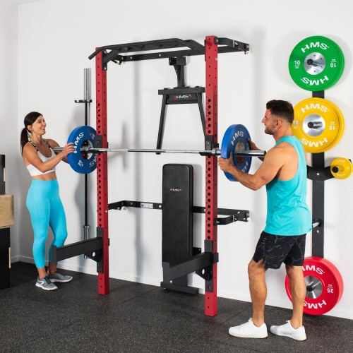 KLT22 WIELOFUNKCYJNY SKŁADANY POWER RACK CZERWONY HMS