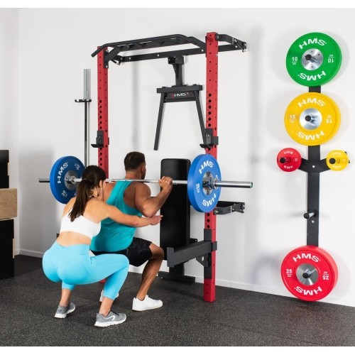 KLT22 WIELOFUNKCYJNY SKŁADANY POWER RACK CZERWONY HMS