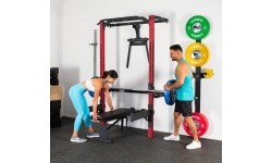 KLT22 WIELOFUNKCYJNY SKŁADANY POWER RACK CZERWONY HMS