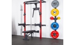 KLT22 WIELOFUNKCYJNY SKŁADANY POWER RACK CZERWONY HMS