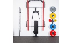 KLT22 WIELOFUNKCYJNY SKŁADANY POWER RACK CZERWONY HMS