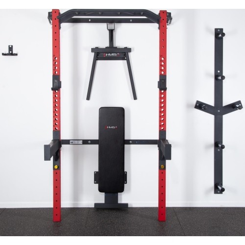 KLT22 WIELOFUNKCYJNY SKŁADANY POWER RACK CZERWONY HMS