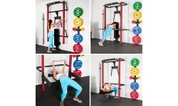 KLT22 WIELOFUNKCYJNY SKŁADANY POWER RACK CZERWONY HMS