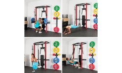 KLT22 WIELOFUNKCYJNY SKŁADANY POWER RACK CZERWONY HMS