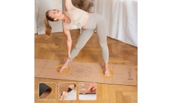 ZESTAW DO JOGI HMS MATA KORKOWA TPE YM11 + KLOCEK KJ02 + PASEK SJ02