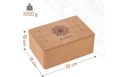 ZESTAW DO JOGI HMS MATA KORKOWA TPE YM11 + KLOCEK KJ02 + PASEK SJ02