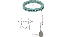 FH03 ZIELONE HULA-HOOP Z OBCIĄŻNIKIEM I PRZECIWWAGĄ