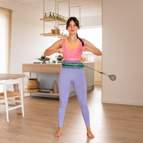 FH03 ZIELONE HULA-HOOP Z OBCIĄŻNIKIEM I PRZECIWWAGĄ