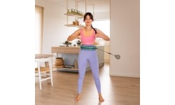 FH03 ZIELONE HULA-HOOP Z OBCIĄŻNIKIEM I PRZECIWWAGĄ