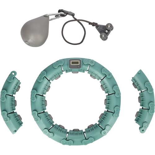 FH03 ZIELONE HULA-HOOP Z OBCIĄŻNIKIEM I PRZECIWWAGĄ