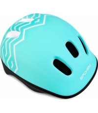 Kask rowerowy dla dzieci Spokey Strapy, niebieski, 52-56cm
