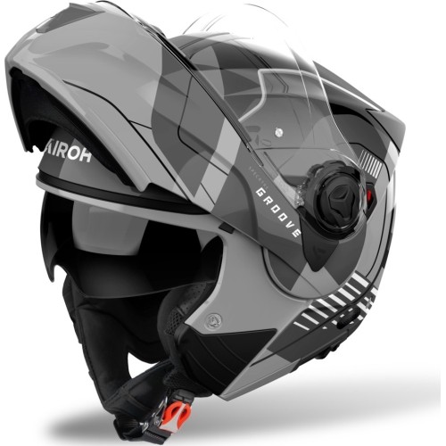 Kask motocyklowy Flip-Up AIROH SPECKTRE Groove P/J Glossy Gray