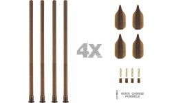 ZFISH Feeder Casting Tube rurka do zanęcania, 4 szt.