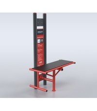 Ławka do siłowni plenerowej Steel4Fit D10