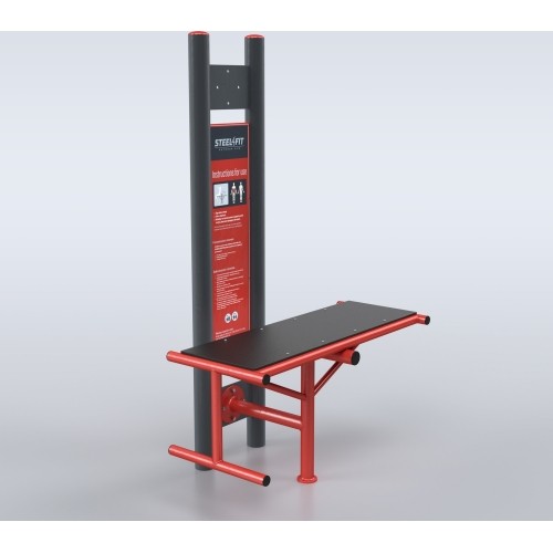 Ławka do siłowni plenerowej Steel4Fit D10