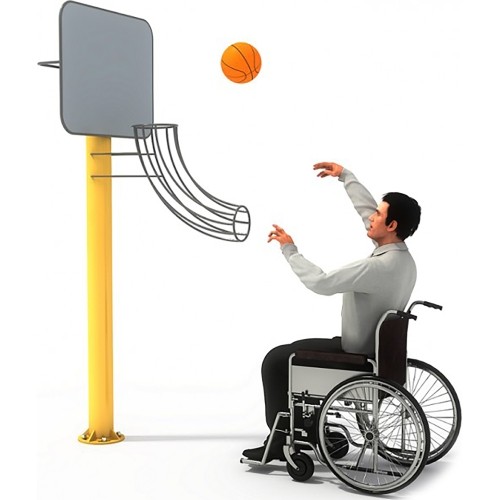Zewnętrzny sprzęt fitness kosz do koszykówki dla niepełnosprawnych DisabledE49
