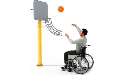 Zewnętrzny sprzęt fitness kosz do koszykówki dla niepełnosprawnych DisabledE49