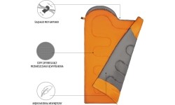 NC2008 SZARO-POMARAŃCZOWY ŚPIWÓR ROZMIAR L NILS CAMP