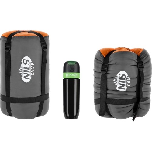 NC2008 SZARO-POMARAŃCZOWY ŚPIWÓR ROZMIAR L NILS CAMP