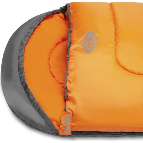 NC2008 SZARO-POMARAŃCZOWY ŚPIWÓR ROZMIAR L NILS CAMP