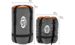 NC2008 SZARO-POMARAŃCZOWY ŚPIWÓR ROZMIAR L NILS CAMP