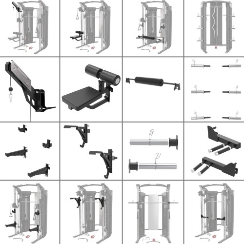 SIŁOWNIA WIELOFUNKCYJNA Z MASZYNĄ SMITH CYKLOP 10 PÓŁKOMERCYJNE HMS