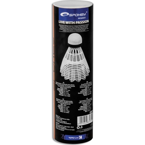 Lotki do badmintona białe Spokey AIR TEC