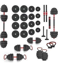 Zestaw obciążeń SGN140 Pro Set 6 w 1, 2 części, 40 kg HMS