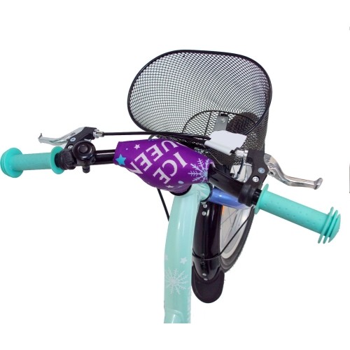Rower dziecięcy 4KIDS Ice Queen 16", 1G, rozmiar 10" (25,5 cm), hamulce V-Brake i nożny, aluminium (błękitny)