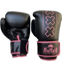 Rękawice bokserskie Buffalo Outrage, czarno-różowe, 12 oz