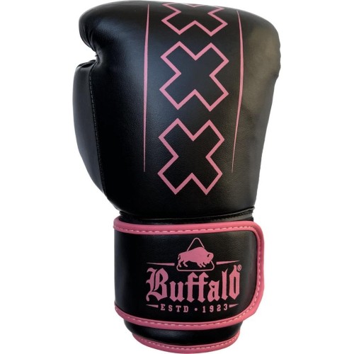 Rękawice bokserskie Buffalo Outrage, czarno-różowe, 12 oz