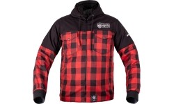 Kurtka softshell W-TEC Black Heart Rozzer - Czerwony-Czarny