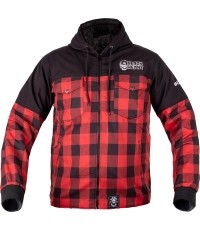 Kurtka softshell W-TEC Black Heart Rozzer - Red-black