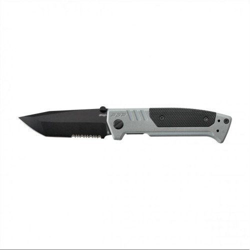 Walther PDP Tanto gray-black knife, serrated, s