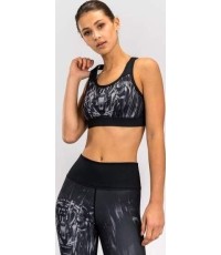 Damski biustonosz sportowy Venum Tiger - czarny/srebrny