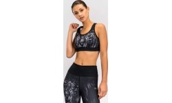 Damski biustonosz sportowy Venum Tiger - czarny/srebrny