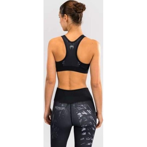 Damski biustonosz sportowy Venum Tiger - czarny/srebrny