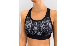 Damski biustonosz sportowy Venum Tiger - czarny/srebrny