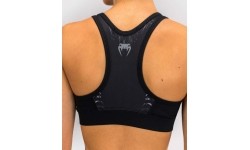 Damski biustonosz sportowy Venum Tiger - czarny/srebrny
