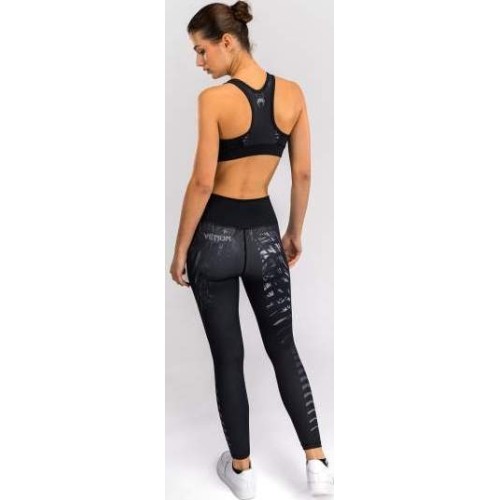 Damski biustonosz sportowy Venum Tiger - czarny/srebrny