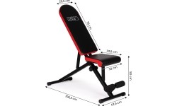 Ławeczka do ćwiczeń skośna ławka treningowa regulowana