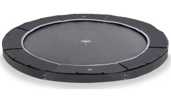 EXIT Dynamiczna trampolina sportowa naziemna ø305cm - czarna