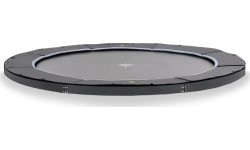 EXIT Dynamiczna trampolina sportowa naziemna ø305cm - czarna