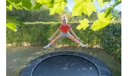 EXIT Dynamiczna trampolina sportowa naziemna ø305cm - czarna