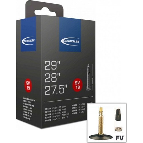 Kamera Schwalbe MTB SV19 27.5x2.60 / 3.00 - 29x2.10 / 3.00 FV40mm