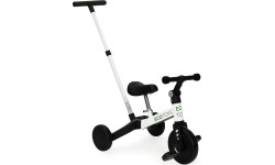 Trójkołowy rowerek dla małych dzieci z uchwytem do pchania Modern Home 2w1, biały